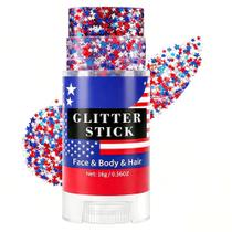 Bastão de Glitter Go Ho Vermelho Branco Azul à Prova d'Água 16g Bastão de Glitter Go Ho Vermelho Branco Azul à Prova d'Água 16g