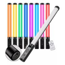 Bastão De Led Fotografia Colorido Rbg Light Stick Portatil