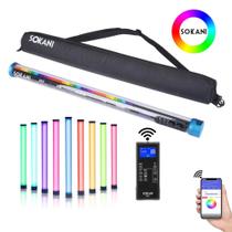 Bastão De Led Rgb Sokani X25 Com Controle