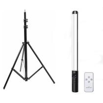 Bastão De Led RGB Soleste com tripe 2m t Bastão De Led RGB Soleste com tripe 2m t