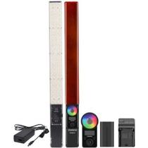 Bastão de Led RGB Yongnuo Yn360III Pro com bateria F970, carregador unico e Fonte bivolt L