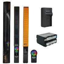 Bastão de Luz LED Yongnuo YN360 III RGB + Bicolor 3200K-5600K com Bateria NP-F970 e Carregador Simples