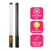 Bastão De Luz Profissional Led Recarregável Foto Celular Flash Filmagem Branco Amarelo Estúdio Intensa Portátil Bastão De Luz Profissional Led Recarregável Foto Celular Flash Filmagem Branco Amarelo Estúdio Intensa Portátil
