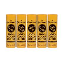 Bastão de Manteiga de Cacau COCOCARE 100% Pura 28 g, 5 Unidades