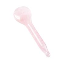 Bastão De Massagem Gua Sha De Jade Quartzo Rosa Varinha De Cristal Natural Cuidados Faciais Caneta