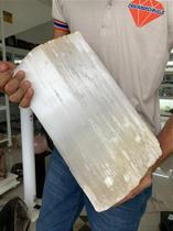 Bastão de Selenita GIGANTE Natural Bruto 6 kg Classe A para Práticas Holísticas