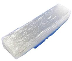 Bastão de Selenita Natural Médio - 10 a 12cm - Cristal para Práticas Holísticas e Energia Espiritual