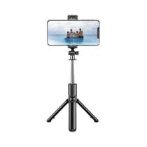 Bastão de Selfie Bluetooth com Tripé Mini - Extensível e com Obturador Remoto para iPhone e Samsung