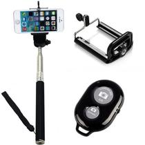 Bastão de Selfie Celular Retrátil Shutter Bluetooth com Alça de Segurança Bastão de Selfie Celular Retrátil Shutter Bluetooth com Alça de Segurança