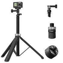 Bastão de Selfie com Tripé 1,4m para GoPro e Similares - Telesin Bastão de Selfie com Tripé 1,4m para GoPro e Similares - Telesin
