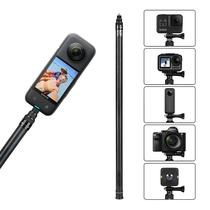 Bastão De Selfie De Fibra De Carbono Para Insta360 X3 One X2 Rs Liga De Alumínio Para Gopro Hero 11