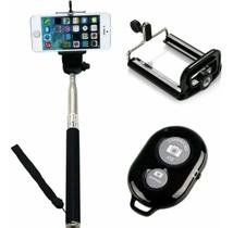 Bastão de Selfie Retrátil Universal com Disparador Remoto Bluetooth Shutter Bastão de Selfie Retrátil Universal com Disparador Remoto Bluetooth Shutter