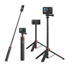 Bastão de selfie telescópico UUrig Long com tripé para GoPro Insta360