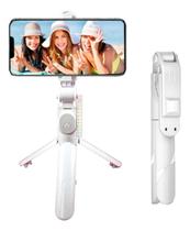 Bastão de Selfie Tripé Bluetooth Dobrável 70cm