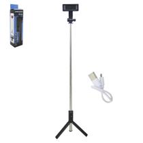 Bastão De Selfie Tripe Bluetooth Recarregável Vision Cabo Usb 68cm Bastão De Selfie Tripe Bluetooth Recarregável Vision Cabo Usb 68cm
