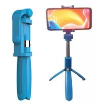 Bastão de Selfie Tripé Stick Controle Buetooth Ajustável Giro 360 Foto Horizontal Vertical