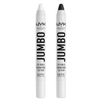 Bastão de sombra e lápis delineador de olhos NYX Jumbo Eye Pencil, pacote com 2