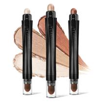 Bastão de sombra LUXAZA 3PCS Champagne Metálico Impermeável
