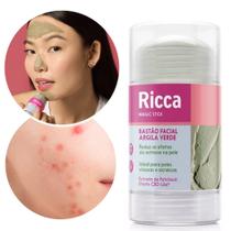 Bastão Facial Argila Verde Magic Stick Ricca 30gr Bastão Facial Argila Verde Magic Stick Ricca 30gr