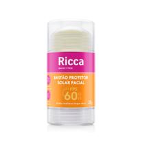 Bastão Facial com Protetor Solar FPS 60 Magic Stick Efeito Matte Toque Seco 20g Ricca Bastão Facial com Protetor Solar FPS 60 Magic Stick Efeito Matte Toque Seco 20g Ricca