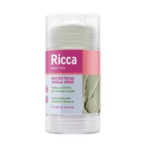 Bastão Facial de Argila Verde Para Peles Oleosas Magic Stick Ricca 30g