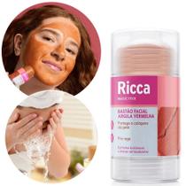 Bastão Facial De Argila Vermelha Ricca 30g Bastão Facial De Argila Vermelha Ricca 30g