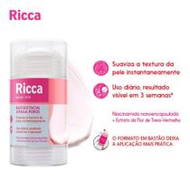 Bastão Facial Stick Ricca Hidratante Esfoliante Apaga Poros Area dos Olhos Lifting