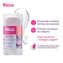 Bastão Facial Stick Ricca Hidratante Esfoliante Apaga Poros Area dos Olhos Lifting