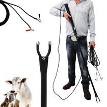 Bastão Ferrão Elétrico Manejo Magnatronic 12V +Cabo 1,4m Picana Elétrica PDV12V Gado Choque Profissional Alta Potência