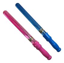 Bastão Lança Bolha Bolinha de Sabão Brinquedo Verão Dia das Crianças Rosa Grande - WELL KIDS