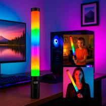 Bastão Led Rgb Potente com Efeitos e Controle
