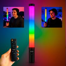 Bastão Led Rgb Potente com Efeitos e Controle