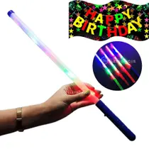 Bastão LED Varinha Mágica Luminoso Colorido Pisca Para Festa ST807AZ