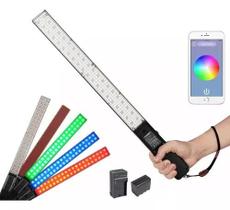 Bastão Led Yongnuo Yn360rgb Bateria Carregador fonte Estrutura Preto Luz Rgb 110v/220v