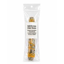 Bastão Natural de Sálvia com Palo Santo Para Defumação 15 cm Bastão Natural de Sálvia com Palo Santo Para Defumação 15 cm