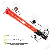 Bastão p/ Flanelinhas Estacionamento Sinalizador de transito Led 54 CM.