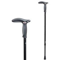 Bastão para caminhada e caminhada Carex com altura ajustável preta Bastão para caminhada e caminhada Carex com altura ajustável preta