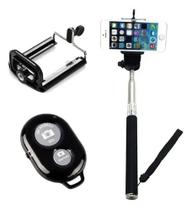 Bastão para Selfie Retrátil Bluetooth e Suporte Adaptador Universal Smartphone Bastão para Selfie Retrátil Bluetooth e Suporte Adaptador Universal Smartphone