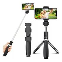 Bastão Pau de Selfie Bluetooth Retrátil Suporte tripe para celular com controle Bastão Pau de Selfie Bluetooth Retrátil Suporte tripe para celular com controle