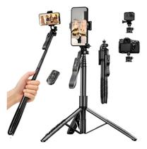 Bastão Pau De Selfie Com Tripé Bluetooth 170cm Com Controle Bastão Pau De Selfie Com Tripé Bluetooth 170cm Com Controle
