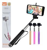 Bastão Pau De Selfie Suporte Celular C/ Controle Disparador ZB-007 Bastão Pau De Selfie Suporte Celular C/ Controle Disparador ZB-007