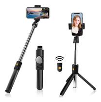 Bastão Pau Selfie Controle Bluetooth Celular E Câmera