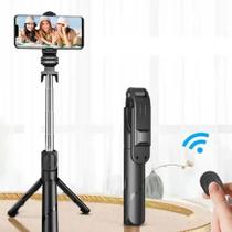 Bastão Pau Selfie Tripe Controle Bluetooth Retrátil Celular