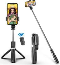 Bastão Pau Selfie Tripé Controle Bluetooth Retrátil Celular Suporte Portátil Universal Smartphone Monopod iPhone