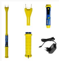 Bastao picana ferrao portatil 65 cm recarregavel com bateria e carregador bivolt manejo gado suinos Bastao picana ferrao portatil 65 cm recarregavel com bateria e carregador bivolt manejo gado suinos