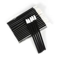 Bastão Pincel Aplicador de Lip Gloss Preto - 50 Unidades