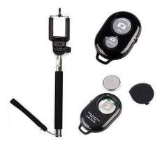 Bastão Self Pau De Selfie Monopod Com Controle Bluetooth