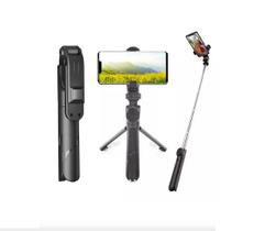 Bastão Selfie Celular 360º Controle Bluetooth Tripé 3 Em 1