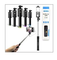Bastao selfie monopod com fio disparador cabo it-blue le-033/le-3507