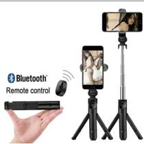 Bastão Selfie Pau de Selfie Tripé Bluetooth Gravação